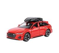 Scale Model Car Replica 1:32 Scale 15cm Long Alloy Diecast Metal Car Model For Audi RS6 Wagon Simulation Vehicles Collection Ornaments Motor Vehicles(Red)