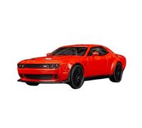 Scale Model Car Replica 1:32 Scale Alloy Diecast Metal Car Model For Dodge Challenger Hellcat Simulation Mini Collection Ornaments Motor Vehicles(Red)