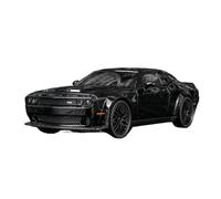 Scale Model Car Replica 1:32 Scale Alloy Diecast Metal Car Model For Dodge Challenger Hellcat Simulation Mini Collection Ornaments Motor Vehicles(Black)