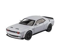 Scale Model Car Replica 1:32 Scale Alloy Diecast Metal Car Model For Dodge Challenger Hellcat SRT Simulation Static Vehicles Ornaments Motor Vehicles(White)