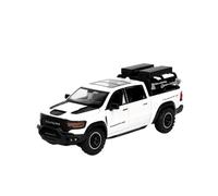 Scale Model Car Replica 1:32 Scale Alloy Diecast Metal Car Model For Dodge Ram Mammoth Luxury Collectible Commemorative Ornaments Motor Vehicles(White)