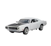Scale Model Car Replica 1:32 Scale Miniature Alloy Diecast Model Vehicles For Dodge Challenger 1970 Trendy Simulation Desktop Ornaments Motor Vehicles(White)