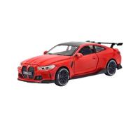 Scale Model Car Replica 1:32 Scale Simulation Alloy Diecast Metal Car Model For BMW M4 Miniature Collectibles Ornaments Motor Vehicles(Red)
