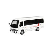 Scale Model Car Replica 1:32 Scale Simulation Alloy Diecast Metal Car Model For Toyota Coaster Static Desktop Collectible Ornaments Motor Vehicles(White)