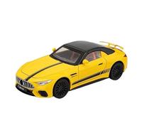 Scale Model Car Replica 20cm Long 1:22 Scale Simulated Alloy Diecast Metal Car Model For Benz SL63 Collectible Ornaments Motor Vehicles(Yellow)