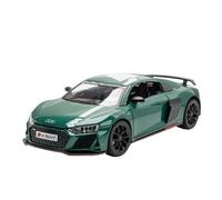 Scale Model Car Replica 20cm Long 1:24 Scale Simulated Alloy Diecast Metal Car Model For Audi R8 V10 Miniature Collectible Ornaments Motor Vehicles(Green)