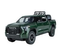 Scale Model Car Replica 22CM Scale Model Car 1/24 For Toyota Tundra Off-road Pickup Truck Simulation Miniature Pull Back Vehicles Motor Vehicles(Green)