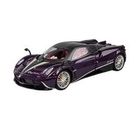 Scale Model Car Replica Collection-level Metal Car Model Die-cast Alloy Full-door Simulation Ornaments 1:18 For Pagani Fengshen Motor Vehicles(Purple)