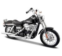 SCALE MODEL COMPATIBLE WITH HARLEY DAVIDSON 2006 FXDBI DYNA STREET BOB MATT BLACK 1:18 MAISTO MI15966