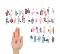 Scale Model Figures,Passenger People Figures 1:150 Tiny People Pose Scale Model Miniature Trains Architectural 100PCS