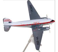 scale model For 1:200 Scale Model Aircraft Kit Qantas Douglas DC-3 VH-EBU Alloy Airplane Model Collectible Toy single plane