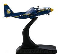 scale model For 1:400 Scale Aircraft Kit US Marine Corps Lockheed C-130J Hercules Blue Angels Miniature Die-cast Aircraft Model single plane