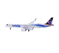 Scale model For 1:400 Scale Model Airplane Toy Kit EL AL A321NEO Alloy Airplane Model Collectible Aviation Aircraft Single plane