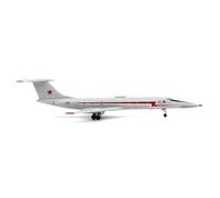 Scale model For 1:400 Scale Model Airplane Toy Russian Air Force TU-134UB Alloy Airplane Model Collection Decorative Gifts Single plane