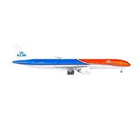 scale model For 1:400 Scale Passenger Aircraft Model Kit KLM B777-300ER PH-BVA Metal Airplane Model Souvenir Collection Toy single plane