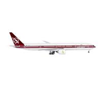 scale model For Alloy Collectible Aircraft Gift 1:400 Qatar Airways Boeing B777-300ER Diecast Metal Aircraft Model Toy single plane