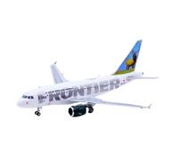 scale model For Frontier Airlines Montana Elk A318 Metal Aircraft Diecast 1:400 Scale Collectible Model N802FR single plane