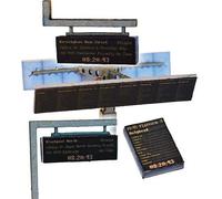 Scale Model Scenery AX014-OO Next Train Indicators/Displays & Platform Clocks For OO Scale Model Railway Layouts & 1:76 Diecast Dioramas