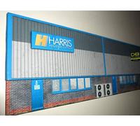 Scale Model Scenery KX007-OO Low Relief Industrial Unit Side Wall #1 For OO Scale Model Railway Layouts & 1:76 Diecast Dioramas