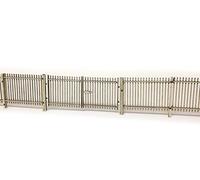 Scale Model Scenery LX017-OO Laser Cut 2m Palisade Security Fencing & Gates For OO Scale Model Railway Layouts & 1:76 Diecast Dioramas