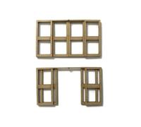 Scale Model Scenery LX374-OO Automatic Double Doors - Set 1 (Pack of 2) For OO Scale Model Railway Layouts & 1:76 Diecast Dioramas