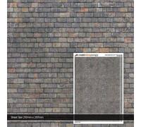 Scale Model Scenery TX184-OO Mixed Grey Roof Slates (Pack of 5) For OO Scale Model Railway Layouts & 1:76 Diecast Dioramas