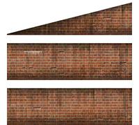 Scale Model Scenery TX244-OO English Bond Weathered Red Brick Platform Wall Wraps For OO Scale Model Railway Layouts & 1:76 Diecast Dioramas