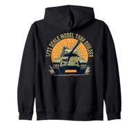 Scale Model Tank Builder Military History Hobbyist Armor Zip Hoodie