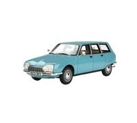 Scale Model Vehicle 1:18 Citroen GS Retro Small Car Scale Model Car Complete Car Toy Car Gift Blue Finished Model