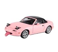 Scale Model Vehicle, 1:32, Mazda MX-5, Sports Car Model, Sound and Light Toy Car, Scale Model Car, Complete Car Gift, Finished Model (Color: Pink)
