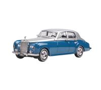 Scale Model Vehicle 1:64 Rolls Royce Silver Cloud Retro Car Scale Car Model Miniature Vehicle Toy Car Collection Complete Model (Body blue)
