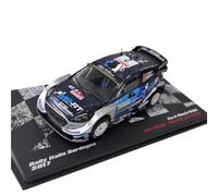 Scale Models 1/43 Scale For FORD FIESTA WRC 2017#2 Rally Car Diecast Model Kit, Realistic Static Display Piece. Coupe Simulation