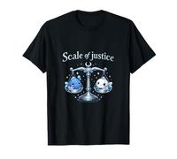 Scale of Justice Kawaii Chibi Fish on Scale Art T-Shirt