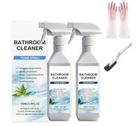 Scale Remover Bathroom Cleaner, 2026 New Bathroom And Shower Descaler Foam Cleaner Spray, Powerful Scale Remover, Suitable for Tiles, Glass, Stainless, Steel, Sinks (2pcs)