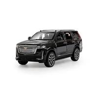 Scale Replica 1:32 For Cadillac Escalade Off-road Vehicle Diecast Metal Alloy Model Car Sound Light Pull Back Collection Toy Gifforts Simulation Vehicle Playset(Black)