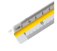 Scale Ruler 30cm Architect Plastic Scale Rule Grooves Design Cutting Triangular Professional Scale Rulers for Architects and Engineers, Measuring Tools :1:20, 1:25, 1:50, 1:75