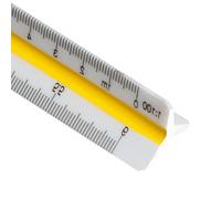 Scale Ruler 30cm Scale Ruler Architect Plastic Grooves Design Cutting Rulers Triangular Professional Scale Rulers for Architects & Engineers : 1:100