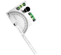 Scale steel tractor with adjustable locking screws and integrated bubble level Easy to use on technical drawings