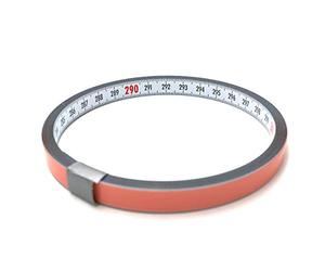Scale Tape Measure - White Varnished Steel with Self-Adhesive Film - Numbering from Left to Right - Width: 10 mm with Duplex Division from 0.3 m to 2 m - Miter Tape Tape Measure Ruler