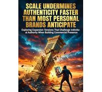 Scale Undermines Authenticity Faster Than Most Personal Brands Anticipate: Exploring Expansion Tensions That Challenge Individual Authority When Building Commercial Presence