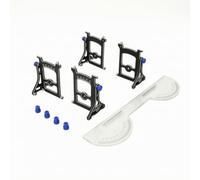 Scale Vehicle Calibrator RC Alignment Gauge Tool Setup Gauge Chassis Tuning Bench Tool Alloy Hardware Repeatable Chassis Geometry Setup Suitable for, Blue, Blue Set