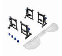 Scale Vehicle Rc Car Chassis Setup System Wheel Alignment Tool Alignment Gauge Angle Measuring Gauge With Four Adjustment Knobs And Engraved Scale, Blue