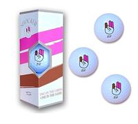 Scale Wear Design Shocker 69 Funny Golf Balls - Prank & Novelty Golf Accessories for Men Gag Gift Golfers Birthday Dad Pro (1 - Sleeve (3 Balls))