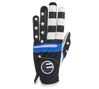 Scale Wear Design Thin Blue Line Golf Glove - Pro Performance for Men Japanese Synthetic Leather and Cabretta Palm Patches Extra Grip (XX-Large, Fits on Left Hand)