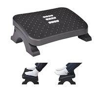 Scalebeard Under Desk Footrest, Ergonomic Foot Stool with Massage Rollers Max-Load 120Lbs Desk Leg Rest Pain Relief for Home Office Work