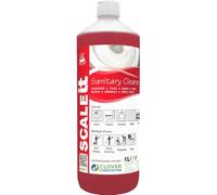 Scaleit Sanitary Cleaner and Descaler, Concentrated Acidic Liquid for Washrooms, Christeyns Clover (12 x 1 Ltr)