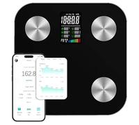 Scales for Body Weight Body Fat Scale, Large Display Digital Bathroom Scales Smart Weighing Scales Body Weight Scale BMI Bluetooth, High Accurate 18 Body Composition Scales with App