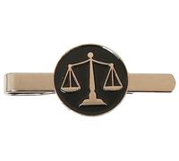 Scales Of Justice Tie Clip Slide Bar Nickle Plated Wedding Gift TC 664
