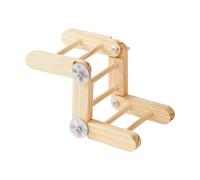 Scaletta In Legno Per - Giochi Da Rosicchiare In Legno Naturale Regolabile,Giocattoli Per Domestici, Interno Esterno Cortile Balcone Giardino Conure Pollame Amaca Terrazzo