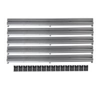 Scalextric 1:32 Sport / Digital Track - C8212 Silver Barriers x 5 and Clips x 15 , Gray